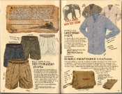 Banana Republic Summer 1986 No. 28 FC Selous Travelogue, Men's Mediterranean Shorts, Caribbean Shirt, Israeli Paratrooper Briefcase