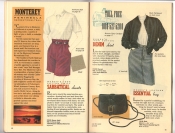 Banana Republic Catalog 37 Fall 1988 Sabbatical Shorts, Denim Skirt, Essential Bag