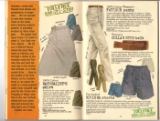 Banana Republic #25, Fall 1985 Naturalist Skirt, Women's Fatigue Pants, Collar-Stud Belt, Riviera Shorts