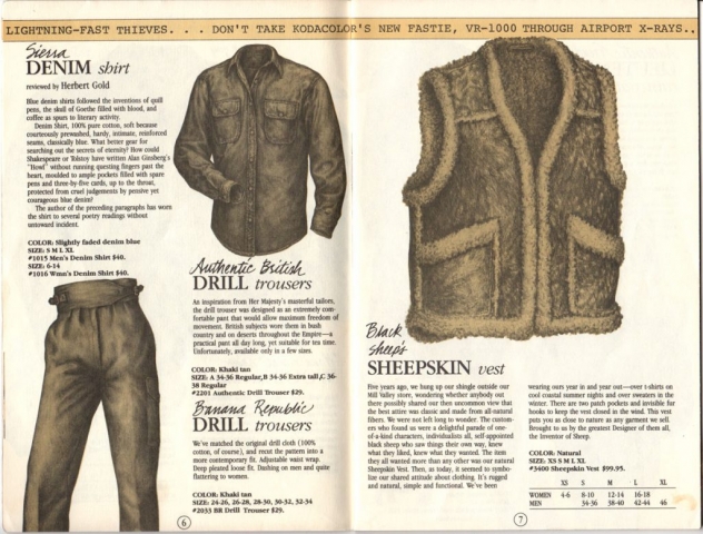 Banana Republic Catalog No. 15: Fall 1983 – Abandoned Republic