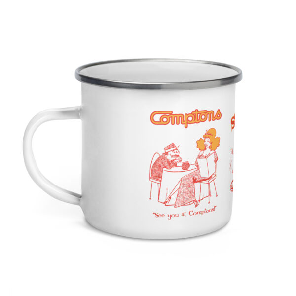 Comptons Menu Enamel Mug - Image 3