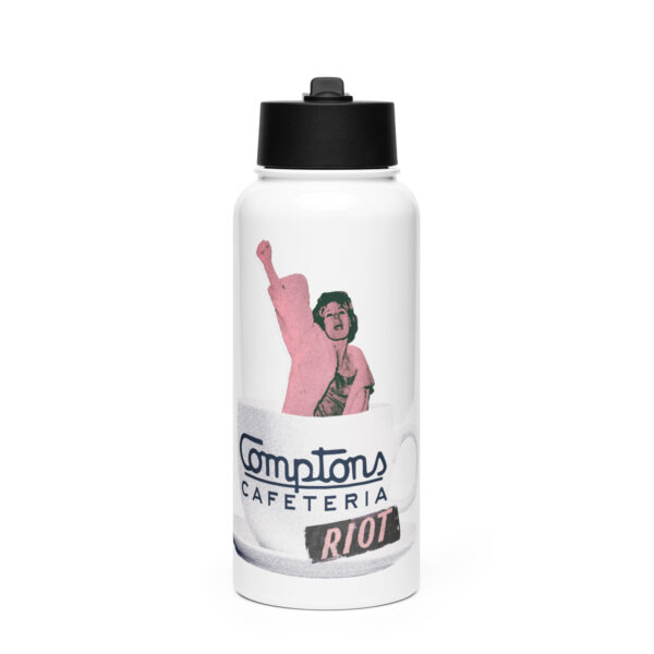 Comptons Riot Girl Stainless steel water bottle with a straw lid - Image 6