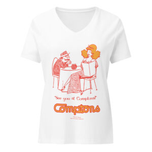 Comptons Queen relaxed v-neck t-shirt